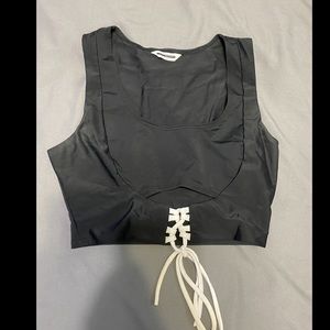 Fashion Nova crop shirt